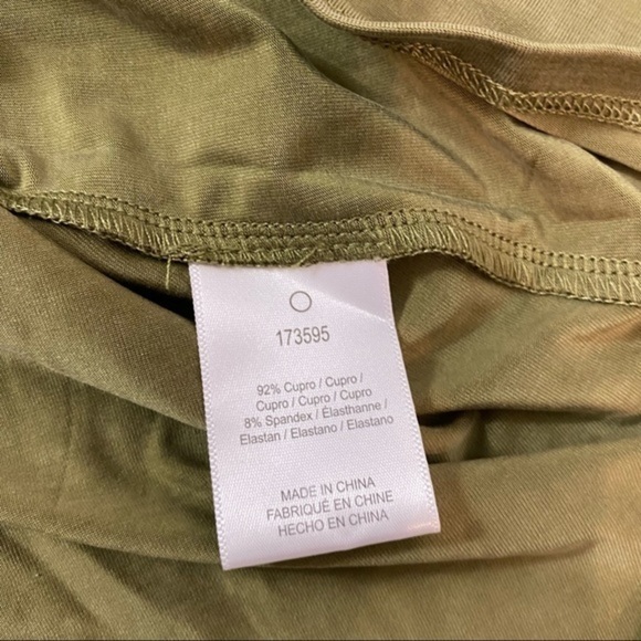 Anthropologie Dolan Collection Belted Mini Shirt Dress Olive Dress Relaxed M - Picture 8 of 13